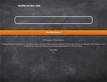 Tablet Screenshot of masteranime.com